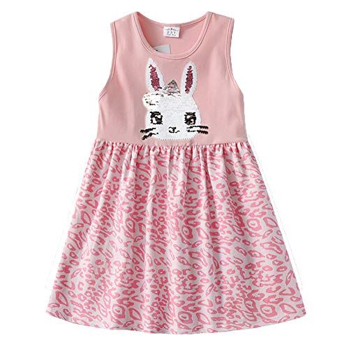 VIKITA Vestito Manica Lunga Cotone Bambina SH0742 5-6 Anni