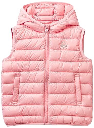 United Colors Of Benetton Gilet , Giacca Bambine e ragazze, Rosa Antico 03Z, YS