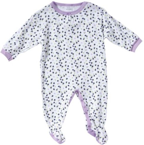 Schiesser Baby  Pigiama intero lungo, bambina, Bianco (Weiß (100-weiss)), 80 (9 mesi)