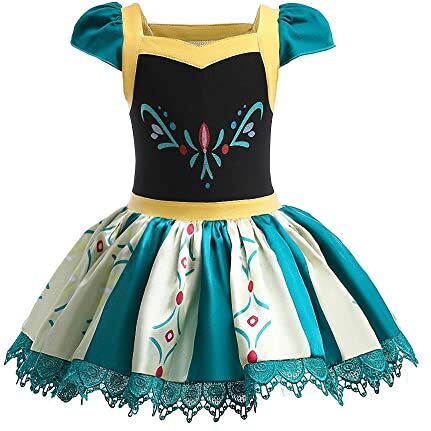 Lito Angels Principessa Anna Tutu Ballerina Costume per Bambina, Vestito dal Balletto Danza Classica Regno di ghiaccio, Taglia 3-4 anni (Etichetta in Tessuto 110)