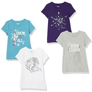 Amazon Essentials Disney Marvel Star Wars Frozen Princess T-Shirt a Maniche Corte Bambine e ragazze, Pacco da 4, Porpora/Blu/Grigio/Frozen 2 Leader Nata, 9 anni Amazon Essentials Disney Marvel Star Wars Frozen Princess T-Shirt a Maniche Corte Bambine e ragazze, Pacco da 4, Porpora/Blu/Grigio/Frozen 2 Leader Nata, 9 anni