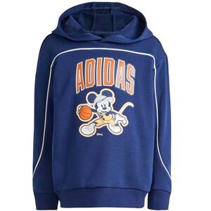 Adidas Mixte Enfant Disney Mickey Mouse Hooded Sweatshirt, Dark Blue/Pure Orange/off White, 4-5 Years Adidas Mixte Enfant Disney Mickey Mouse Hooded Sweatshirt, Dark Blue/Pure Orange/off White, 4-5 Years