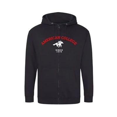 AMERICAN COLLEGE USA , Felpe, Maglioni, Gilet, Hoodie, Bambino, Bambina, Pile, Termico, Sweat Shirt, con Cappuccio, Abbigliamento, Bambini, Unisex, Modello ACSZW3, Nero, 14 Anni AMERICAN COLLEGE USA , Felpe, Maglioni, Gilet, Hoodie, Bambino, Bambina, Pile, Termico, Sweat Shirt, con Cappuccio, Abbigliamento, Bambini, Unisex, Modello ACSZW3, Nero, 14 Anni