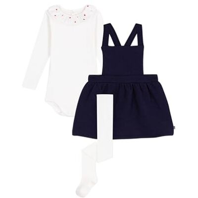 Petit Bateau Set Regalo per Bambini in Cotone: Vestito, Body e Collant 00 Abbigliamento Giorno per Bambina, Multicolore, 24 Petit Bateau Set Regalo per Bambini in Cotone: Vestito, Body e Collant 00 Abbigliamento Giorno per Bambina, Multicolore, 24