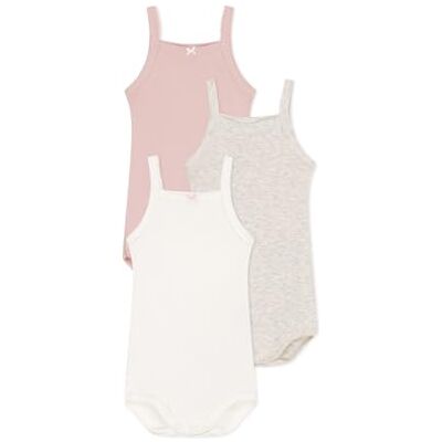 Petit Bateau A0cwv, Body Con Spalline Bimba 0-24, Variante 1, 6 mesi (pacco da 3) Petit Bateau A0cwv, Body Con Spalline Bimba 0-24, Variante 1, 6 mesi (pacco da 3)