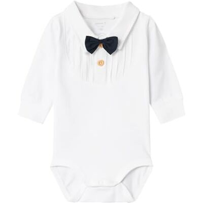 NAME IT Nbmramus LS Body a Maniche Lunghe, Bianco, 68 Bimbo NAME IT Nbmramus LS Body a Maniche Lunghe, Bianco, 68 Bimbo