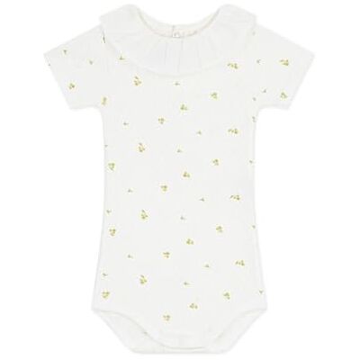 Petit Bateau Abbigliamento Giorno Bambino Ragazza, MARSHMALLOW/MOSS, 3 mesi Petit Bateau Abbigliamento Giorno Bambino Ragazza, MARSHMALLOW/MOSS, 3 mesi