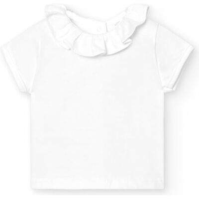 BABIDU Maglietta per Neonati e Bambini Piccoli, 100% Cotone, Manica Corta con Scollo a Balza, Tessuto Morbido e Traspirante, Maglietta Estiva Basica, Abbigliamento Comodo per Neonati BABIDU Maglietta per Neonati e Bambini Piccoli, 100% Cotone, Manica Corta con Scollo a Balza, Tessuto Morbido e Traspirante, Maglietta Estiva Basica, Abbigliamento Comodo per Neonati