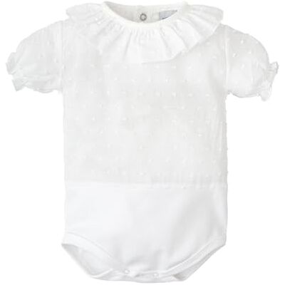 BABIDU Body Neonato Manica Corta 100% Cotone Plumetti, Tutina Tessuto Morbido Traspirante e Anallergico per Pelli Sensibili, Body Neonato con Volant, Abbigliamento Unisex per Neonato e Bambina BABIDU Body Neonato Manica Corta 100% Cotone Plumetti, Tutina Tessuto Morbido Traspirante e Anallergico per Pelli Sensibili, Body Neonato con Volant, Abbigliamento Unisex per Neonato e Bambina