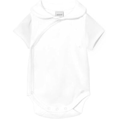 BABIDU Body neonato incrociato a maniche corte 100% cotone con collo, body neonato e prematuro, prima indossata, tessuto morbido, ipoallergenico e confortevole, abbigliamento unisex per neonato BABIDU Body neonato incrociato a maniche corte 100% cotone con collo, body neonato e prematuro, prima indossata, tessuto morbido, ipoallergenico e confortevole, abbigliamento unisex per neonato