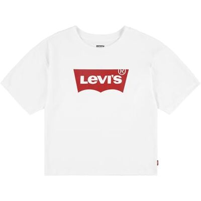 Levis Lvg Light Bright Cropped Top Bambine e Ragazze, Bianca, 10 anni Levis Lvg Light Bright Cropped Top Bambine e Ragazze, Bianca, 10 anni