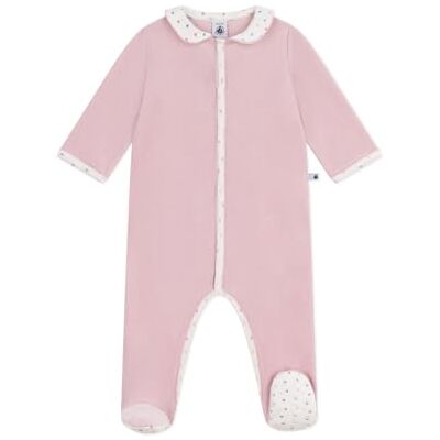 Petit Bateau Pigiama Bambino in Velluto con Colletto, Bello, 3 Mois Petit Bateau Pigiama Bambino in Velluto con Colletto, Bello, 3 Mois