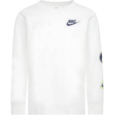 Nike Kids Retro Sticker Long Sleeve T-shirt 4-5 Years Nike Kids Retro Sticker Long Sleeve T-shirt 4-5 Years