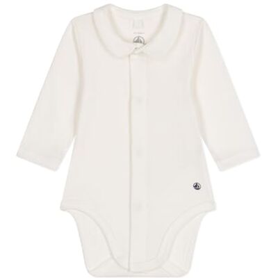 Petit Bateau A0B68 Body Con Colletto A Maniche Lunghe Unisex Bimbi 0-24 Marshmallow, 1 mesi/54 cm Petit Bateau A0B68 Body Con Colletto A Maniche Lunghe Unisex Bimbi 0-24 Marshmallow, 1 mesi/54 cm