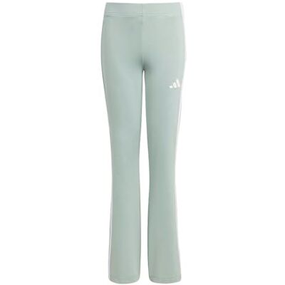 Adidas Fille TRAIN ESSENTIALS 3-STRIPES FLARED LEGGINGS, Wonder Sage/white, 7-8 Years Adidas Fille TRAIN ESSENTIALS 3-STRIPES FLARED LEGGINGS, Wonder Sage/white, 7-8 Years
