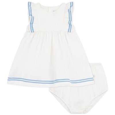Petit Bateau Abbigliamento Giorno Bambino Ragazza, Marshmallow, 6 Mesi Petit Bateau Abbigliamento Giorno Bambino Ragazza, Marshmallow, 6 Mesi