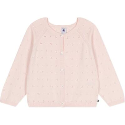 Petit Bateau A0cjn, Maglione Cardigan Bambina, Rosa, 5 Anni Petit Bateau A0cjn, Maglione Cardigan Bambina, Rosa, 5 Anni