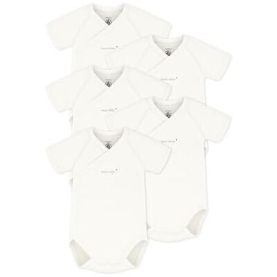 Petit Bateau Set Di Body Incrociati A Maniche Corte In Cotone Tinta Unita Bambino Petit Bateau Set Di Body Incrociati A Maniche Corte In Cotone Tinta Unita Bambino
