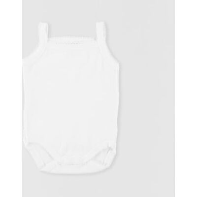BABIDU Body Neonato con Spalline Sottili con Volant, 100% Cotone, Body Neonato, Tessuto Anallergico Morbido e Traspirante, Primo Indossato, Abbigliamento Bambina Senza Maniche BABIDU Body Neonato con Spalline Sottili con Volant, 100% Cotone, Body Neonato, Tessuto Anallergico Morbido e Traspirante, Primo Indossato, Abbigliamento Bambina Senza Maniche