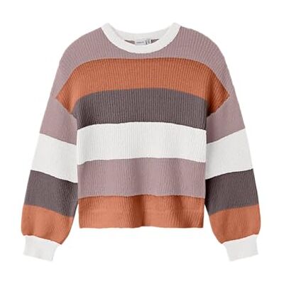 NAME IT Ragazza Nkfnicka LS Knit, Foglie d'Autunno, 134/140 cm NAME IT Ragazza Nkfnicka LS Knit, Foglie d'Autunno, 134/140 cm