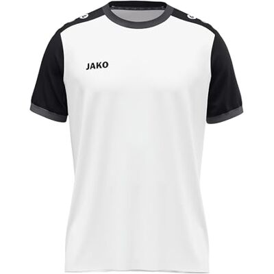 Jako Dynamic Kinder bianco - Dettagli a contrasto sul colletto e sui polsini Jako Dynamic Kinder bianco - Dettagli a contrasto sul colletto e sui polsini