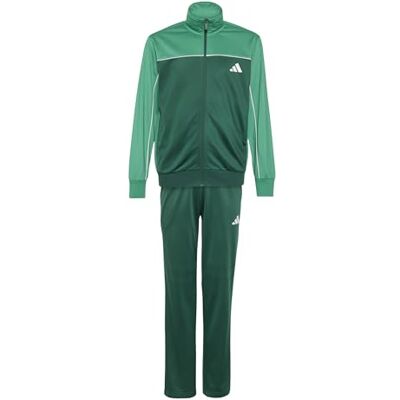 Adidas Unisex Bambini e ragazzi Junior Tricot Colourpop Track_Suit, collegiate green/white/court green, 15-16 Years Adidas Unisex Bambini e ragazzi Junior Tricot Colourpop Track_Suit, collegiate green/white/court green, 15-16 Years