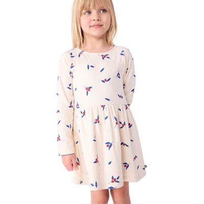 Petit Bateau Cassie_h25 Vestito da Ragazza, Milk/Multico, 6 Anni Petit Bateau Cassie_h25 Vestito da Ragazza, Milk/Multico, 6 Anni