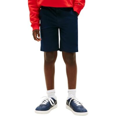 Tommy Hilfiger Bambino Pantaloncini Chino 1985 Regular Fit, Nero (Dark Night Navy), 6 Anni Tommy Hilfiger Bambino Pantaloncini Chino 1985 Regular Fit, Nero (Dark Night Navy), 6 Anni