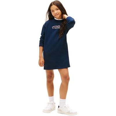 Tommy Hilfiger Abito da Ragazza Tommy Puff Flower HWK LS KG0KG08946 Felpa, Blu (Dark Night Navy), 10 Anni, Blu (Dark Night Navy), 10 Anni Tommy Hilfiger Abito da Ragazza Tommy Puff Flower HWK LS KG0KG08946 Felpa, Blu (Dark Night Navy), 10 Anni, Blu (Dark Night Navy), 10 Anni