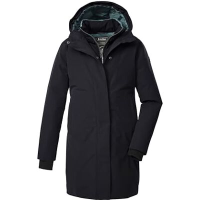 Killtec Bambine e ragazze Parka funzionale/parka con cappuccio in look 2-in-1 KOW 236 GRLS PRK, schwarz blau, 128, Killtec Bambine e ragazze Parka funzionale/parka con cappuccio in look 2-in-1 KOW 236 GRLS PRK, schwarz blau, 128,
