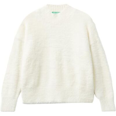 United Colors Of Benetton Maglia Lupetto M/L Maglione, Bianco, 130 Bambina United Colors Of Benetton Maglia Lupetto M/L Maglione, Bianco, 130 Bambina