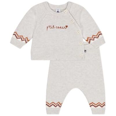 Petit Bateau Set di 2 pezzi bambino lavorato a maglia, stampa P'tit Cuore Petit Bateau Set di 2 pezzi bambino lavorato a maglia, stampa P'tit Cuore
