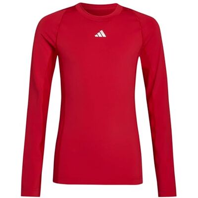 Adidas Bambini e Ragazzi Techfit Aeroready Longsleeve Youth Shirt, Team Power Red 2, 7-8 Years Adidas Bambini e Ragazzi Techfit Aeroready Longsleeve Youth Shirt, Team Power Red 2, 7-8 Years