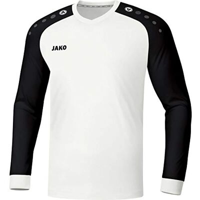 JAKO Champ 2.0 LA, Maglietta Bambini, Bianco/Nero, 140 JAKO Champ 2.0 LA, Maglietta Bambini, Bianco/Nero, 140