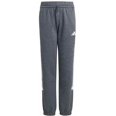 Adidas Mixte Enfant Seasonal Essentials TIBERIO 3 Stripes Fleece Pant, Dark Grey Heather/White/Wonder Sage, 7-8 Years Adidas Mixte Enfant Seasonal Essentials TIBERIO 3 Stripes Fleece Pant, Dark Grey Heather/White/Wonder Sage, 7-8 Years