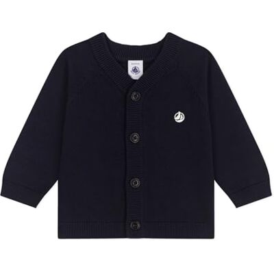 Petit Bateau A0cpd, Maglione Cardigan Bimbo 0-24, Blu, 12 Mesi Petit Bateau A0cpd, Maglione Cardigan Bimbo 0-24, Blu, 12 Mesi