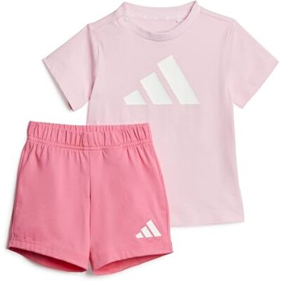Adidas Unisex Bimbi 0-24 Essentials Big Logo Set Track Suit, clear pink/white, 12-18 Months Adidas Unisex Bimbi 0-24 Essentials Big Logo Set Track Suit, clear pink/white, 12-18 Months