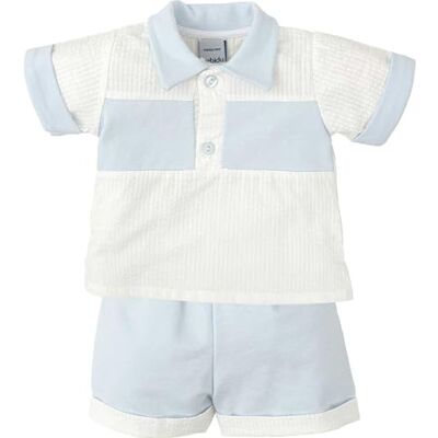 BABIDU Set estivo per bambini con maglietta a polo e pantaloncini, 100% cotone morbido e fresco, stile sportivo ed elegante, ideale per giornate di sole e attività all'aria aperta BABIDU Set estivo per bambini con maglietta a polo e pantaloncini, 100% cotone morbido e fresco, stile sportivo ed elegante, ideale per giornate di sole e attività all'aria aperta