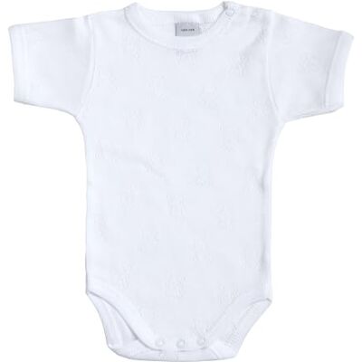 BABIDU Body Neonato Manica Corta con Apertura sulle Spalle, 100% Cotone, Body Neonato, Tessuto Orsetto Traforato, Morbido Anallergico e Traspirante, Prima Indossata, Abbigliamento Unisex Neonato BABIDU Body Neonato Manica Corta con Apertura sulle Spalle, 100% Cotone, Body Neonato, Tessuto Orsetto Traforato, Morbido Anallergico e Traspirante, Prima Indossata, Abbigliamento Unisex Neonato