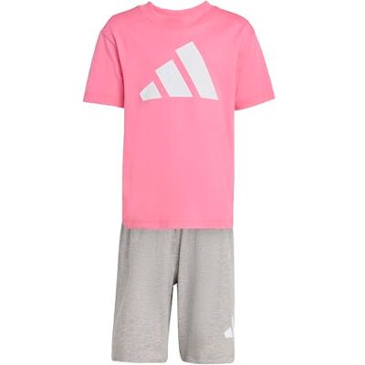 Adidas Unisex Bambini e ragazzi Essentials Set Track Suit, pink fusion/white, 6-7 Years Adidas Unisex Bambini e ragazzi Essentials Set Track Suit, pink fusion/white, 6-7 Years