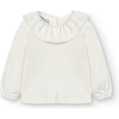 BABIDU Maglietta per Neonati e Bambini Piccoli, 100% Cotone, Manica Lunga con Colletto a Balze, Tessuto Morbido e Traspirante, Maglietta Invernale Basica, Abbigliamento Comodo per Neonati BABIDU Maglietta per Neonati e Bambini Piccoli, 100% Cotone, Manica Lunga con Colletto a Balze, Tessuto Morbido e Traspirante, Maglietta Invernale Basica, Abbigliamento Comodo per Neonati