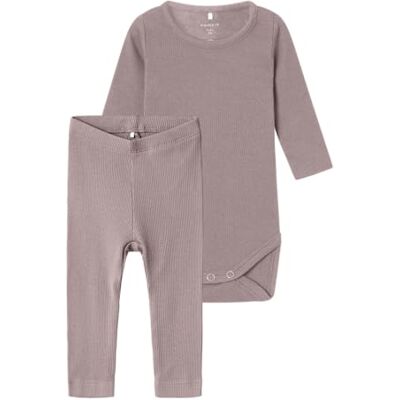 NAME IT Nbnkab LS Body Legging Set Noos, Deauville Mauve, Numeric_92, Deauville Mauve, Numeric_92 NAME IT Nbnkab LS Body Legging Set Noos, Deauville Mauve, Numeric_92, Deauville Mauve, Numeric_92