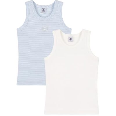 Petit Bateau A0BN0 Canotte Senza Maniche Bambino Variante 1 8 Anni Petit Bateau A0BN0 Canotte Senza Maniche Bambino Variante 1 8 Anni