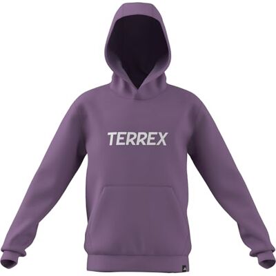 Adidas Mixte Enfant Terrex Kids Multi Logo Hoodie, preloved Purple, 15-16 Years Adidas Mixte Enfant Terrex Kids Multi Logo Hoodie, preloved Purple, 15-16 Years
