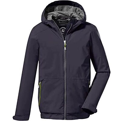 Killtec Boy's Giacca funzionale/giacca outdoor con cappuccio KOS 74 BYS JCKT, dark navy, 152, Killtec Boy's Giacca funzionale/giacca outdoor con cappuccio KOS 74 BYS JCKT, dark navy, 152,