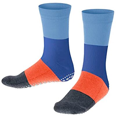 Falke Summer K HP cotone con suola in gomma 1 paio, Calze da casa Unisex Bambini, Blu (Sky Blue 6033), 31-34 Falke Summer K HP cotone con suola in gomma 1 paio, Calze da casa Unisex Bambini, Blu (Sky Blue 6033), 31-34