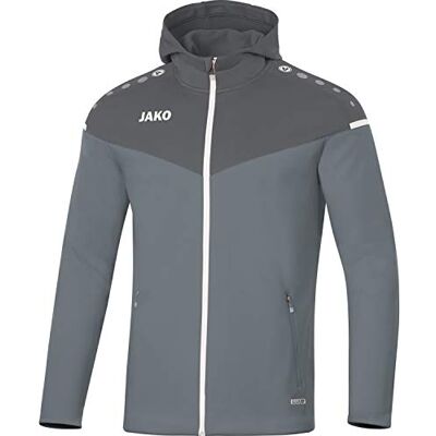 JAKO Champ 2.0, con Cappuccio. Bambini, Grigio Pietra/Antracite Chiaro, 128 JAKO Champ 2.0, con Cappuccio. Bambini, Grigio Pietra/Antracite Chiaro, 128