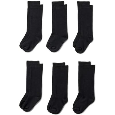 Amazon Essentials Calze al Ginocchio per Uniforme Bambine e ragazze, 6 Paia, Nero, L (8-12 anni) Amazon Essentials Calze al Ginocchio per Uniforme Bambine e ragazze, 6 Paia, Nero, L (8-12 anni)