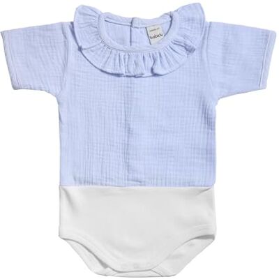 BABIDU Body Neonato Manica Corta 100% Cotone, Body Neonato in Tessuto Bambula con Collo a Volant, Morbido Traspirante e Ipoallergenico per Pelli Sensibili, Abbigliamento Unisex Neonato e Bambina BABIDU Body Neonato Manica Corta 100% Cotone, Body Neonato in Tessuto Bambula con Collo a Volant, Morbido Traspirante e Ipoallergenico per Pelli Sensibili, Abbigliamento Unisex Neonato e Bambina