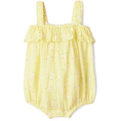 Amazon Essentials x Sofia Grainge Tutina Senza Maniche in Garza di Cotone Bimba 0-24, Floreale Ditsy Giallo Chiaro, 6-9 mesi Amazon Essentials x Sofia Grainge Tutina Senza Maniche in Garza di Cotone Bimba 0-24, Floreale Ditsy Giallo Chiaro, 6-9 mesi